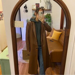 Zara faux leather coat